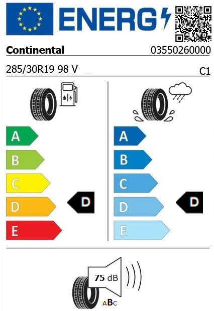 Anvelopa iarna 285/30/19 Continental TS830 P 98V