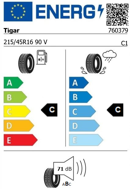 Anvelopa vara 215/45/16 Tigar HighPerformance 90V Anvelopa vara 215/45/16 Tigar HighPerformance 90V