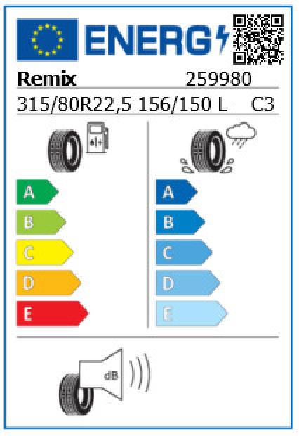 Anvelopa tractiune 315/80/22,5 Remix X Multi D 156/150L