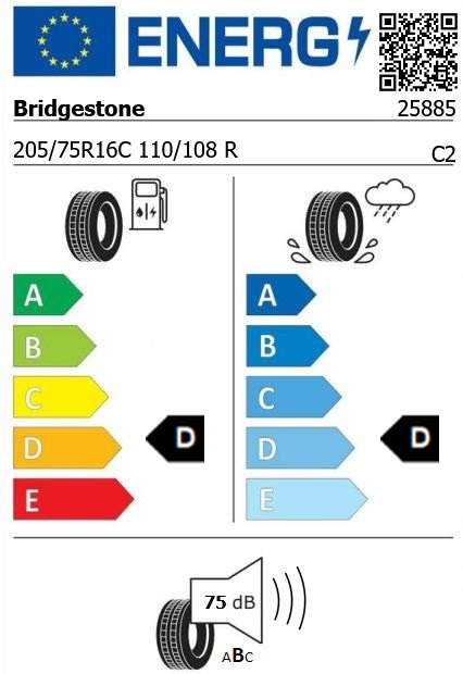 Anvelopa iarna 205/75/16C Bridgestone W995 110/108R