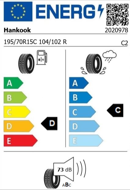 Anvelopa all seasons 195/70/15C Hankook RA30 Vantra ST AS2 104/102R