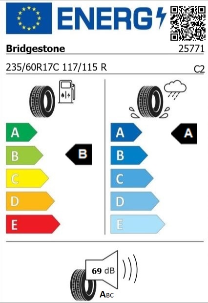 Anvelopa vara 235/60/17C Bridgestone Duravis Van 117/115R