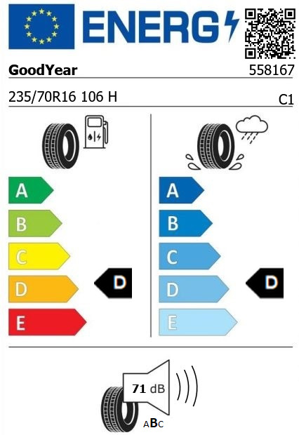 Anvelopa all seasons 235/70/16 GoodYear WranglerHP AllWeather 106H