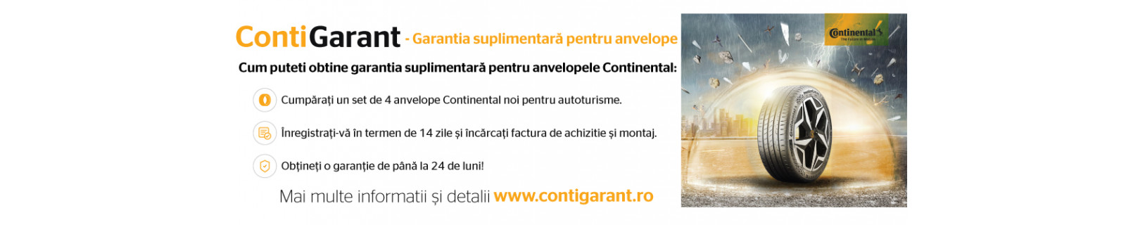 Campanie garantie suplimentara anvelope Continental