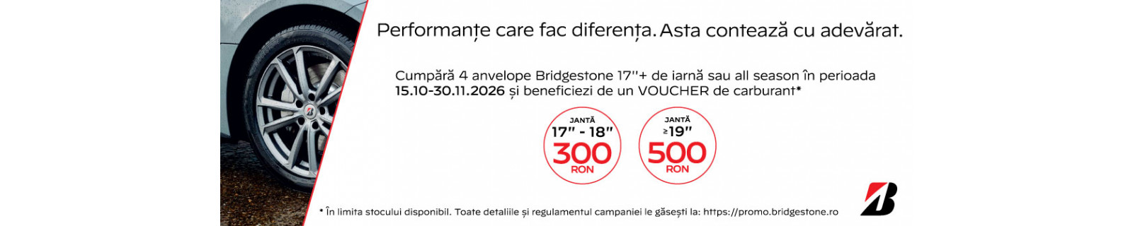 Promotie anvelope BRIDGESTONE iarna si all seasons